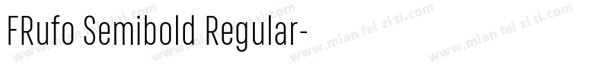 FRufo Semibold Regular字体转换
